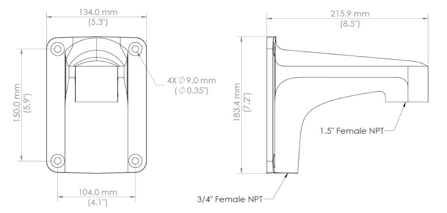 Verkada Large Arm Mount (PTZ)-Generation-e