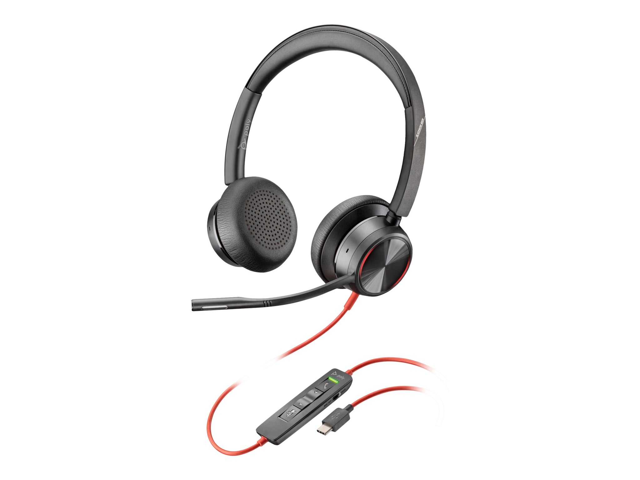 HP POLY BLACKWIRE 8225 UC , STEREO USB-C CORDED HEADSET