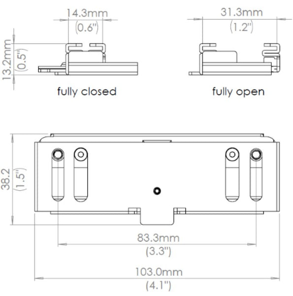 Verkada Tile Clips Mount