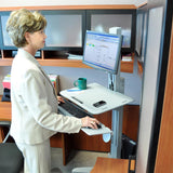 Ergotron WorkFit-C, Single LD Sit-Stand Workstation-Generation-e